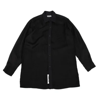 Yohji Yamamoto POUR HOMME  Cotton Switching Back Button Cupra Shirt