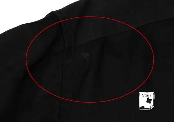 Yohji Yamamoto POUR HOMME  Cotton Switching Back Button Cupra Shirt K-162420_003