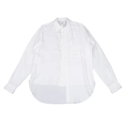 Yohji Yamamoto POUR HOMME Double Button Asymmetrical Rayon Shirt