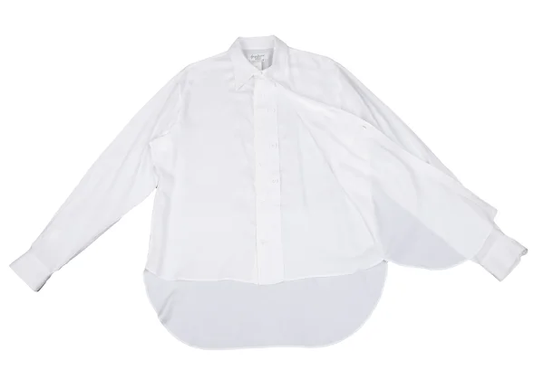 Yohji Yamamoto POUR HOMME Double Button Asymmetrical Rayon Shirt K-162421_013