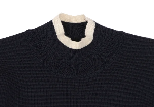 Yohji Yamamoto POUR HOMME Bicolor Line High-neck Knit K-162423_002