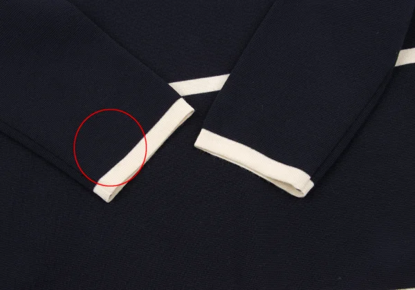 Yohji Yamamoto POUR HOMME Bicolor Line High-neck Knit K-162423_004