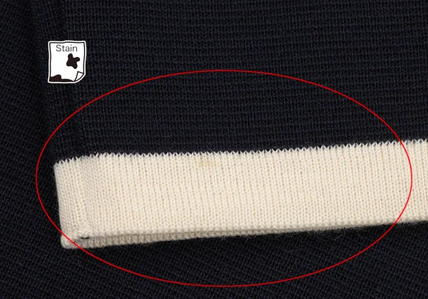 Yohji Yamamoto POUR HOMME Bicolor Line High-neck Knit K-162423_005