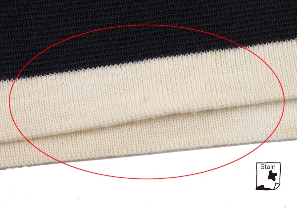 Yohji Yamamoto POUR HOMME Bicolor Line High-neck Knit K-162423_009