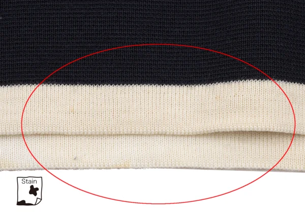 Yohji Yamamoto POUR HOMME Bicolor Line High-neck Knit K-162423_010