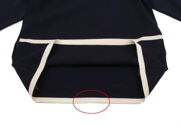 Yohji Yamamoto POUR HOMME Bicolor Line High-neck Knit K-162423_012