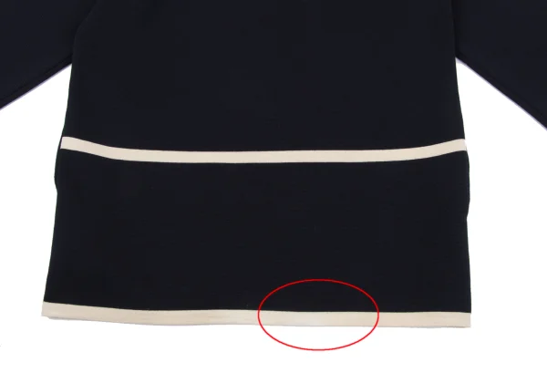 Yohji Yamamoto POUR HOMME Bicolor Line High-neck Knit K-162423_015