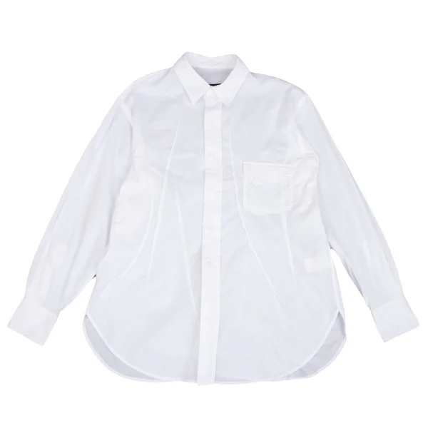 Yohji Yamamoto POUR HOMME REPLICA 1994S/S Curve Tuck Cotton Shirt White 2 K-162424_001