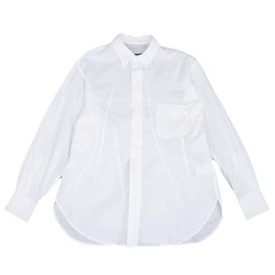 Yohji Yamamoto POUR HOMME REPLICA 1994S/S Curve Tuck Cotton Shirt