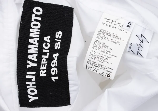 Yohji Yamamoto POUR HOMME REPLICA 1994S/S Curve Tuck Cotton Shirt K-162424_015