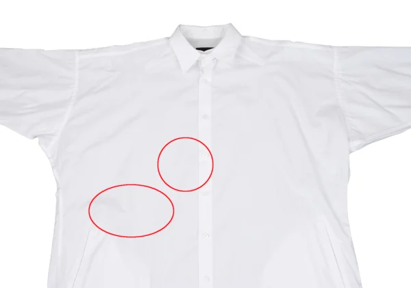 BLACK Scandal Yohji Yamamoto Detachable Collar Cotton Long Shirt K-162426_002