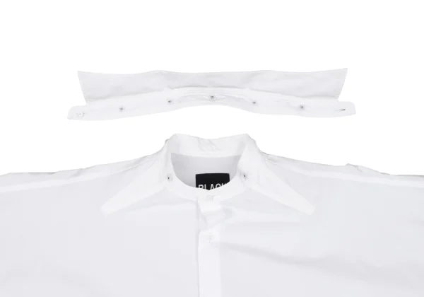BLACK Scandal Yohji Yamamoto Detachable Collar Cotton Long Shirt K-162426_009