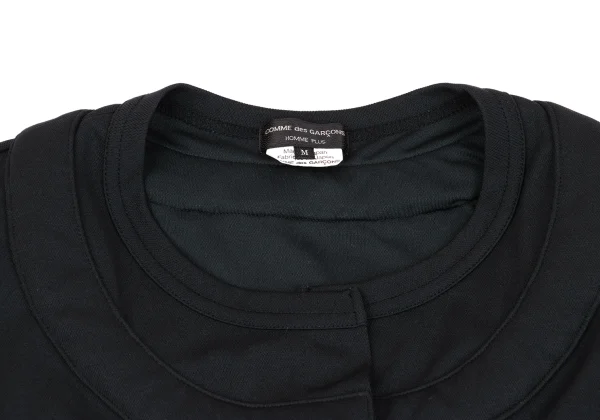 COMME des GARCONS HOMME PLUS Poly Buttonless Short Sleeve Long Cardigan K-162428_003