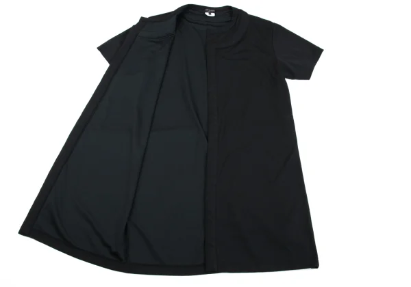 COMME des GARCONS HOMME PLUS Poly Buttonless Short Sleeve Long Cardigan K-162428_007
