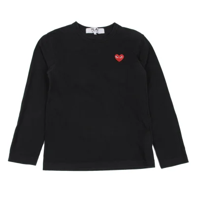 PLAY COMME des GARCONS Heart Patch Top