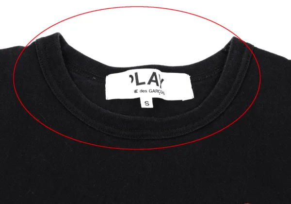 PLAY COMME des GARCONS Heart Patch Top K-162431_003