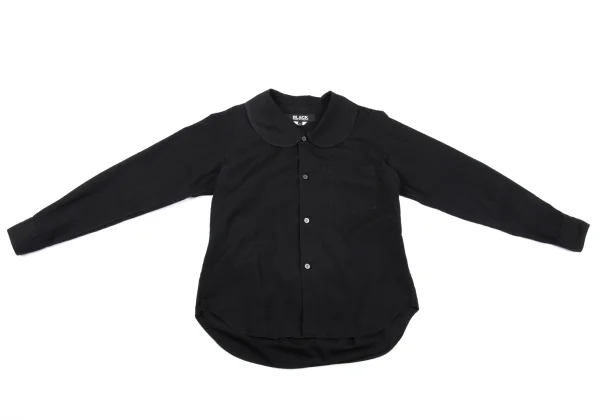 BLACK COMME des GARCONS Cotton Round Collar Shirt K-162432_002
