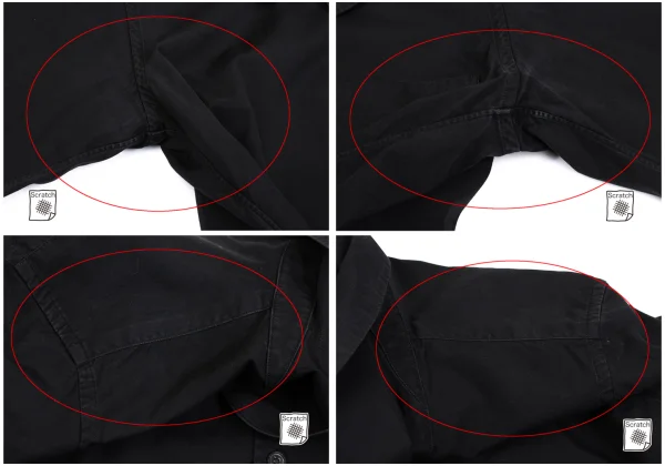 BLACK COMME des GARCONS Cotton Round Collar Shirt K-162432_004
