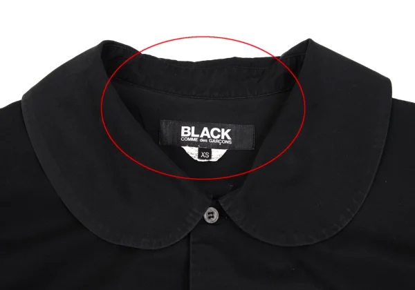 BLACK COMME des GARCONS Cotton Round Collar Shirt K-162432_005