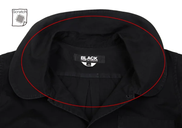 BLACK COMME des GARCONS Cotton Round Collar Shirt K-162432_006