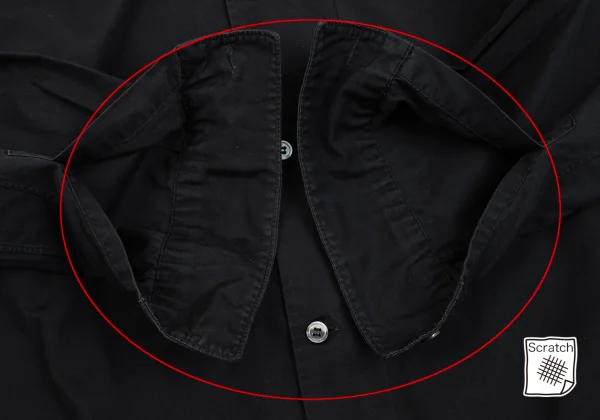 BLACK COMME des GARCONS Cotton Round Collar Shirt K-162432_011