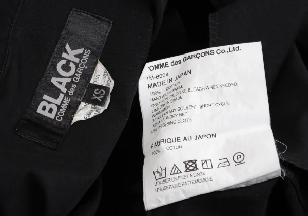 BLACK COMME des GARCONS Cotton Round Collar Shirt K-162432_018
