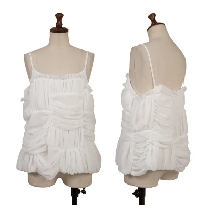 COMME des GARCONS Poly Drape Switching Camisole