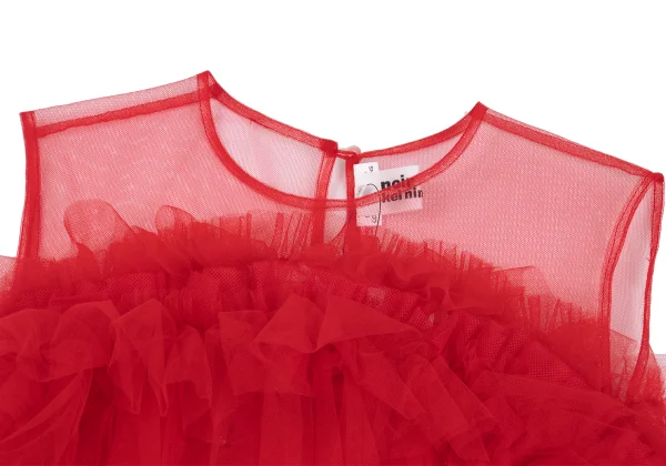 noir kei ninomiya Tulle Suspender Clip Layered Sleeveless Top K-162434_003