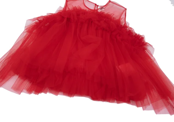 noir kei ninomiya Tulle Suspender Clip Layered Sleeveless Top K-162434_005