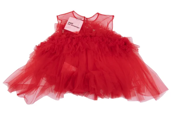 noir kei ninomiya Tulle Suspender Clip Layered Sleeveless Top K-162434_012