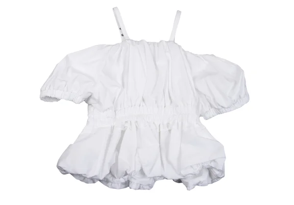 noir kei ninomiya Eyelet Strap Waist Gathered Top K-162435_010