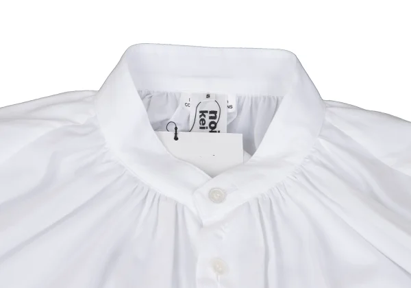 noir kei ninomiya Cotton Broadcloth Frill Sleeve Shirt Dress K-162436_004