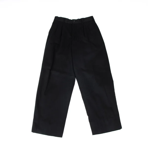 COMME des GARCONS HOMME Cotton Gaba Tapered Pants Black S K-162441_001