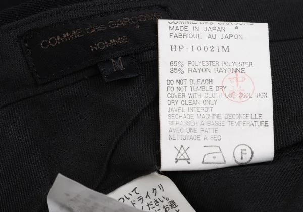 COMME des GARCONS HOMME Poly Rayon Tapered Pants K-162442_012