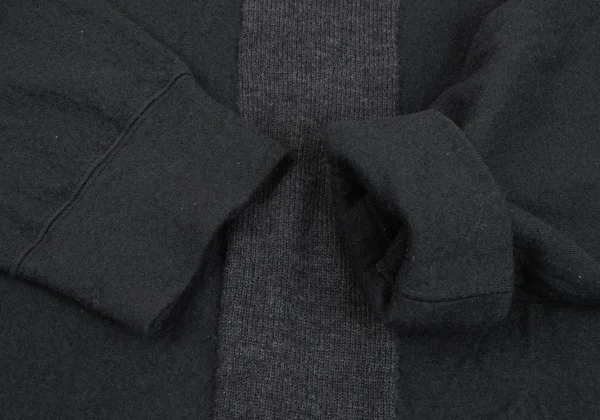 COMME des GARCONS HOMME PLUS Knit Switching Washer Felt Top K-162443_006
