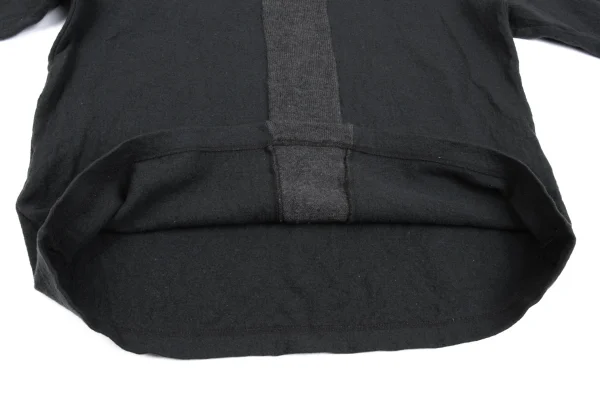 COMME des GARCONS HOMME PLUS Knit Switching Washer Felt Top K-162443_008