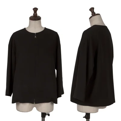 yoshie inaba Poly 3/4 Sleeve Zip Blouson