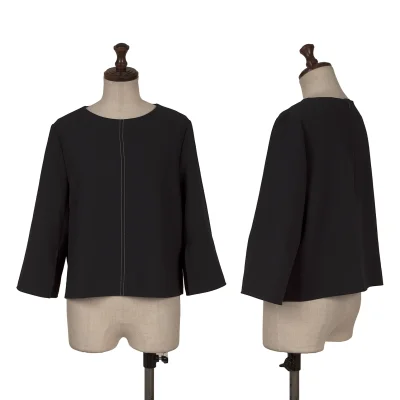 yoshie inaba Poly Stitch Slit Sleeve Blouse