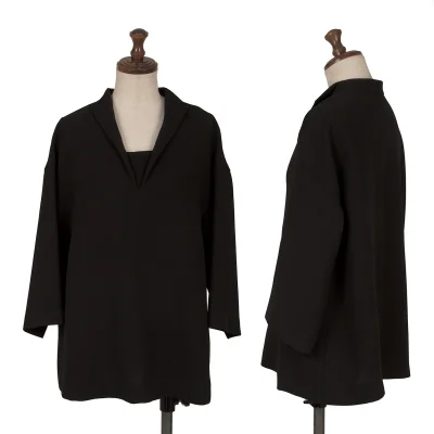 yoshie inaba Design Collar Poly Top
