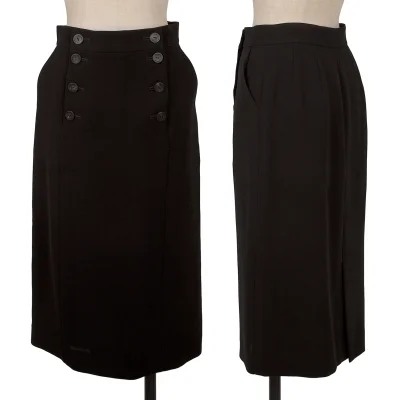 yoshie inaba Back Slit Poly Skirt