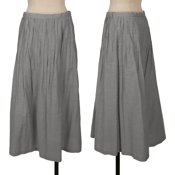 yoshie inaba Pleated A Line Skirt Grey XS-S K-162453_001