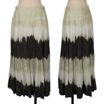 yoshie inaba Dyed Pleats A Line Skirt