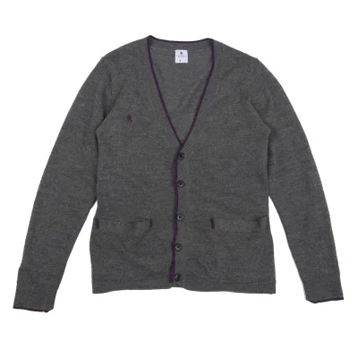 R.NEWBOLD One Point Embroidery Mohair Blend Cardigan