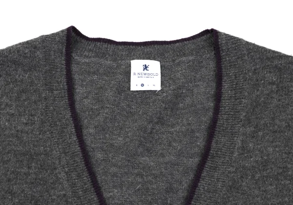 R.NEWBOLD One Point Embroidery Mohair Blend Cardigan K-162457_002