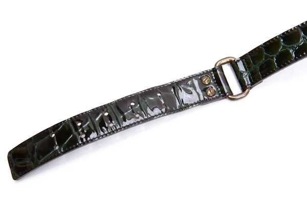 SONIA RYKIEL Crocodile Emboss Enamel Belt K-162460_004