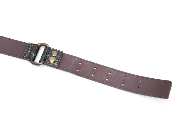 SONIA RYKIEL Crocodile Emboss Enamel Belt K-162460_006