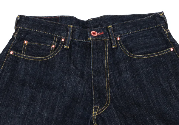 CUNE Back Rabbit Print Denim Half Pants K-162462_003