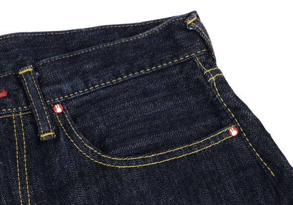 CUNE Back Rabbit Print Denim Half Pants K-162462_005