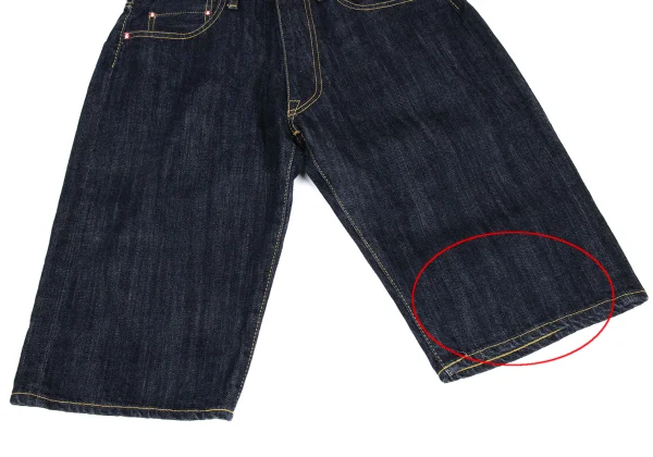CUNE Back Rabbit Print Denim Half Pants K-162462_011