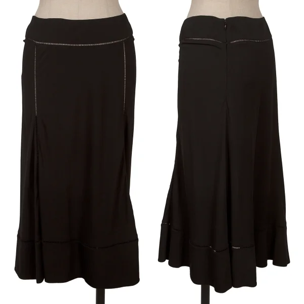 DONNA KARAN Rayon Stretch Skirt Black S K-162463_001